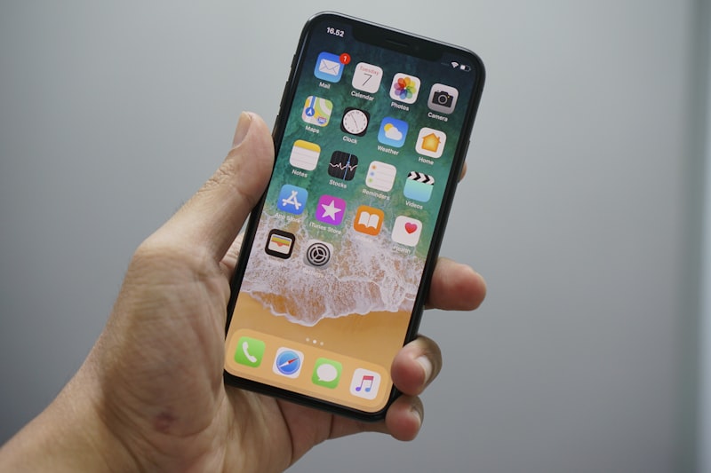 Repaired smartphone ready to use